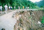 Erosion from the most recent cyclon on Tahaa (John Beck).